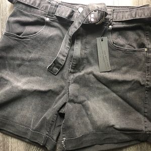 BNWT C’est Toi High Waist Black Label Denim Shorts